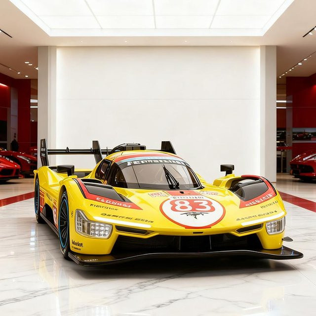 Le Mans Rennwagen Legierungsmodell, 1:22, Gelb, mit Licht und Ton, ab 14 Jahren - Bild 1