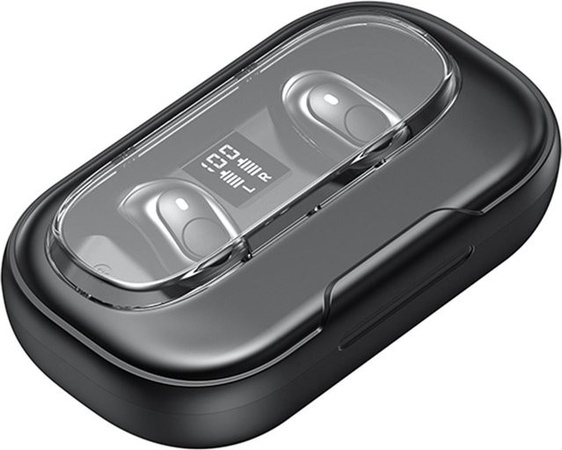 Andoer Bluetooth In-Ear Sport-Kopfhörer mit Ohrbügel, Wasserdicht, extrem niedrige Latenz, Schwarz