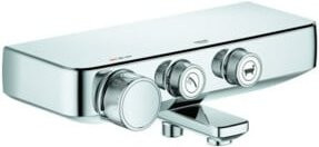 Grohe Grohtherm SmartControl Wannen-Thermostat mit Einhebelmischer in Chrom, Wandmontage - Bild 1