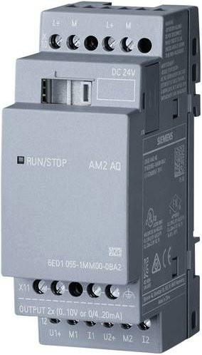 Siemens LOGO! AM2 AQ 0BA2 SPS-Erweiterungsmodul 24 V/DC in Grau - Bild 1