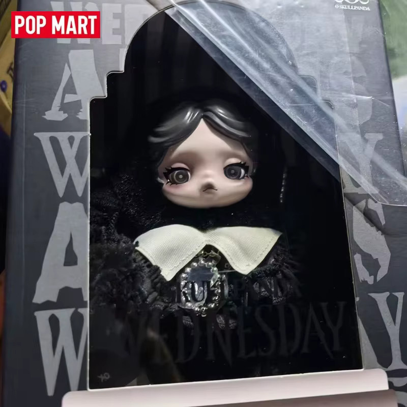 POP MART SKULLPANDA x MGM Wednesday, Anime-Figur Plüschpuppe Anhänger, Blind Box - Bild 2