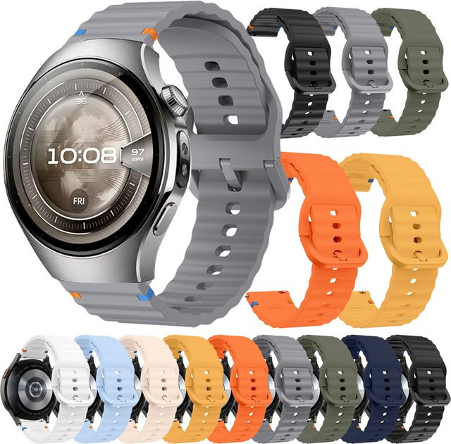 Huawei Uhrenarmband Silikon, Schwarz, Unisex - Bild 1
