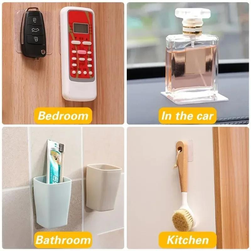 Wiederverwendbares doppelseitiges Acryl-Klebeband von Household Supplies MH, nanotransparent und wasserdicht, Farbe: transparent - Bild 2