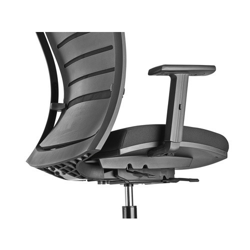 Mayer Sitzmöbel Drehstuhl 2457 in Schwarz mit Textilbezug, höhenverstellbar, B: 65 cm, H: 64 cm - Bild 2