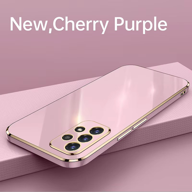 Luxus 6D Beschichtung Schutzhülle für Samsung Galaxy S24 S23 S22 Ultra A55 A54 A35 A34 A15 A14 A13 A33 A32 A25 A24 A15 5G 4G in Schwarz und Pink - Bild 1