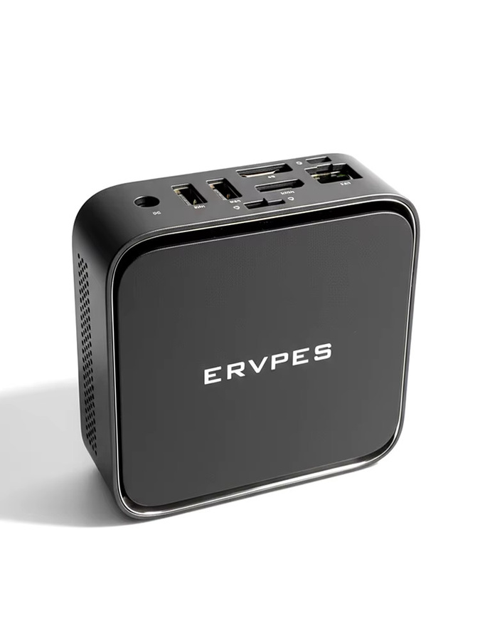 ERVPES E1 Mini-PC mit AMD Ryzen 3 3250C, 8GB DDR4, 256GB SSD, Windows 11 Pro, Dual-Band WLAN und Bluetooth 5.2, Schwarz - Bild 7