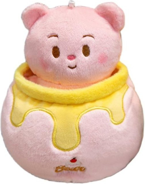 Yiran toy Honigglas Bär Plüschpuppe, Rosa / Pink, 18cm - Bild 1