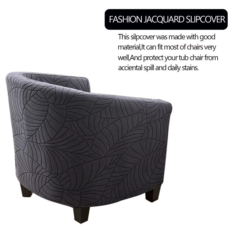 WANERQU Jacquard Stretch Sofa Abdeckung für Sessel und Einzel-Couches in Beige oder Grau - Bild 4