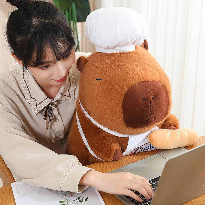 GDzaccly Capybara Brot Puppe Kissen Plüsch 35cm - Bild 5