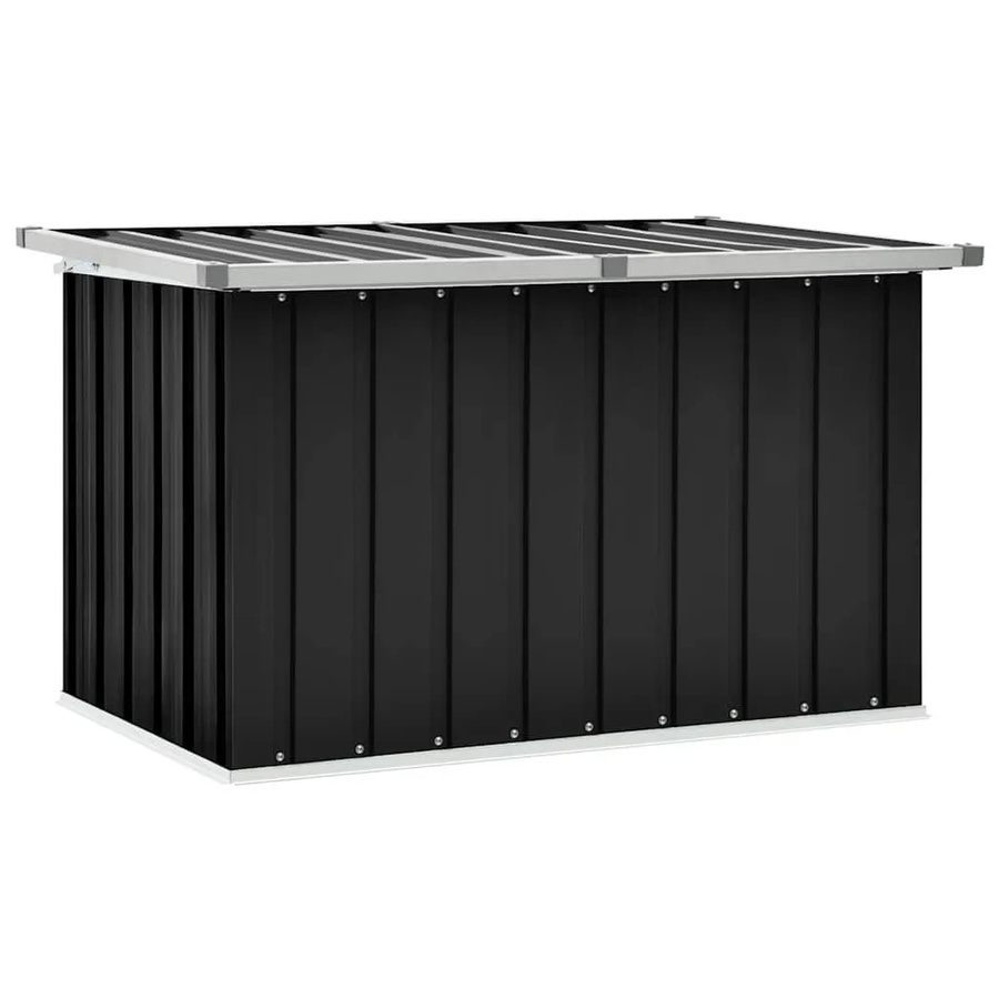 Furnicato Gartenbox Anthrazit aus verzinktem Stahl und Kunststoff B/T/H: 109 x 67 x 65 cm - Bild 2