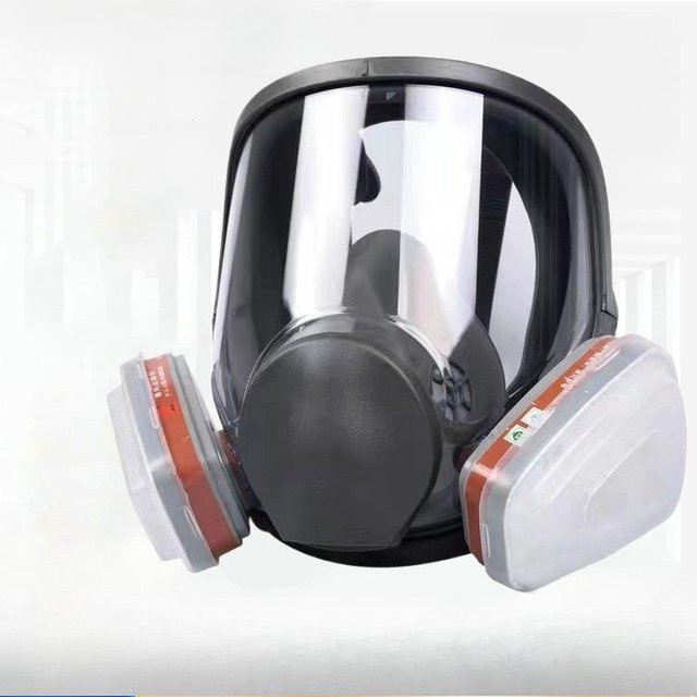 QHSPE 6800 Vollgesichtsschutzmaske professionelle Gasmaske zum Schutz vor Chemikalien, Pestiziden und Staub - Bild 1