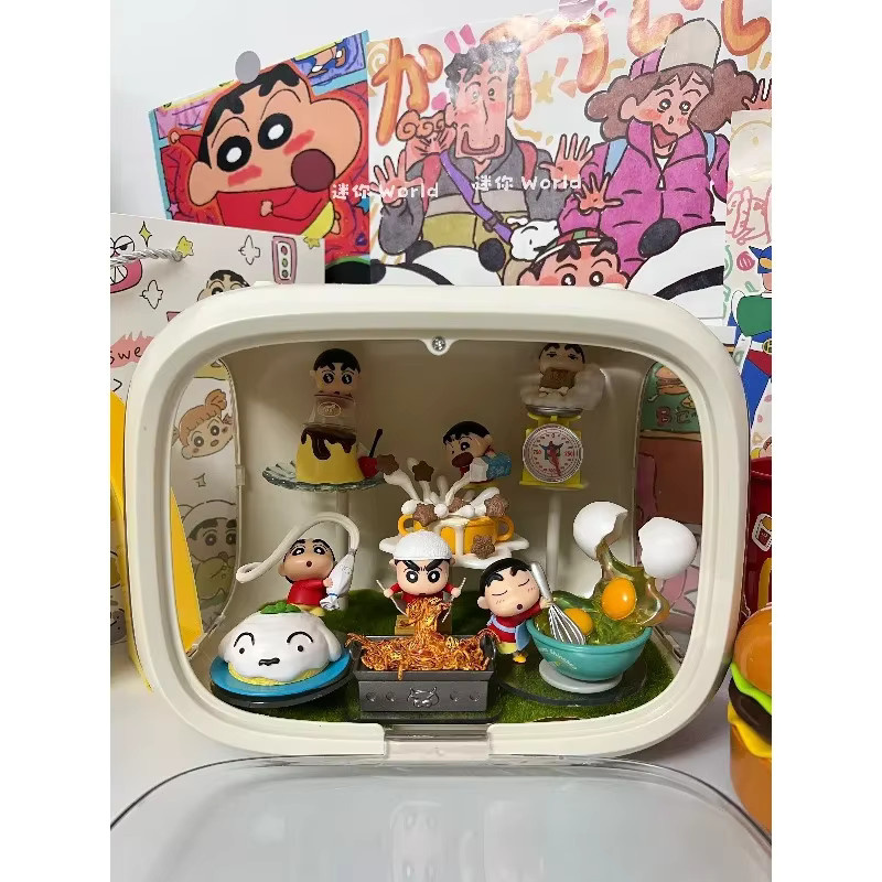 RE-MENT Crayon Shinchan hilft beim Kochen zu machen, Blind Box, Miniatur Szene, Puppe Modell Spielzeug - Bild 3