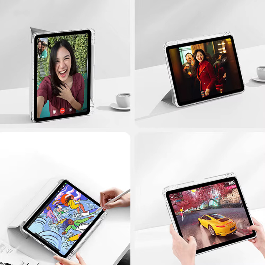Transparente Schutzhülle von EMTRA für iPad Pro und iPad Air in Pink - Bild 3