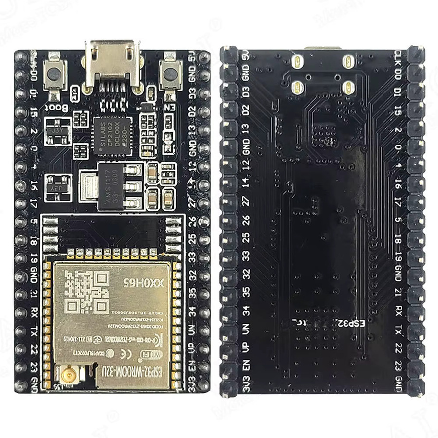 ESP32-DevKitC Entwicklungsboard mit USB Micro Type-C Anschluss, 38PIN und 2,4G Erweiterungsantennenanschluss, WLAN-Modul mit CP2102, Schwarz - Bild 2