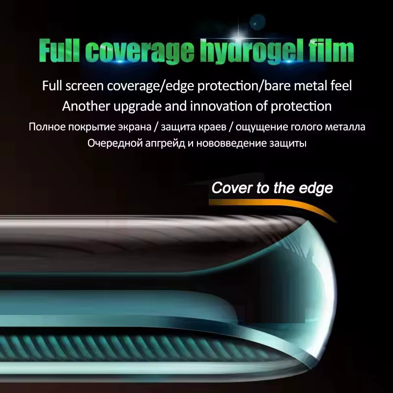 3 Stück Full Cover Hydrogel Displayschutzfolien für Huawei Nova 9, Nova 8 und Nova 8i, transparent - Bild 2