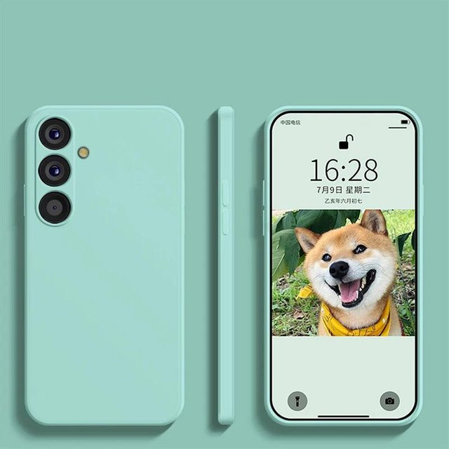 Stoßfeste Silikonhülle für Samsung Galaxy A13 5G in Hellgrün - Bild 1