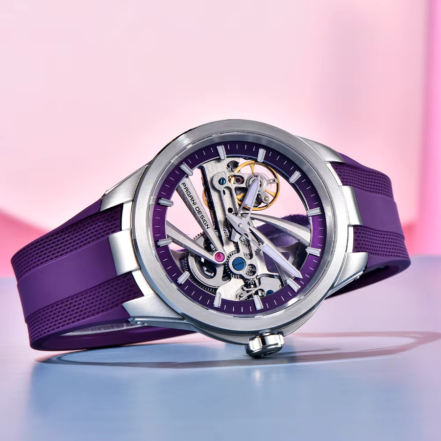 Pagani Automatik-Armbanduhr, Edelstahl, Saphirglas, Herren - Bild 6