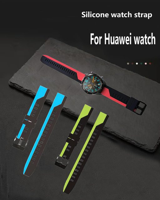 QCTOG Uhrenarmband Silikon, 22 mm, für Huawei Watch GT - Bild 1