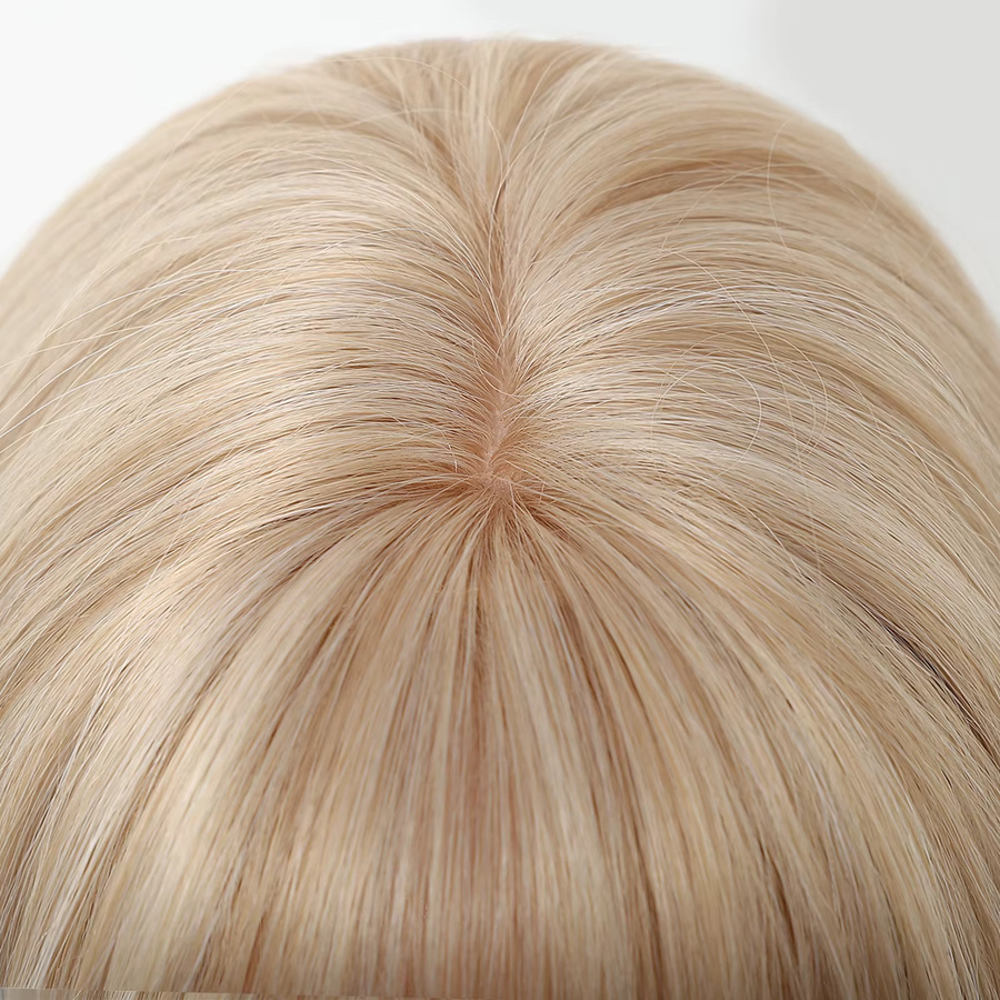 EASIHAIR Perücke, blond, synthetisch, lang, gerade, mit Pony, Damen - Bild 2