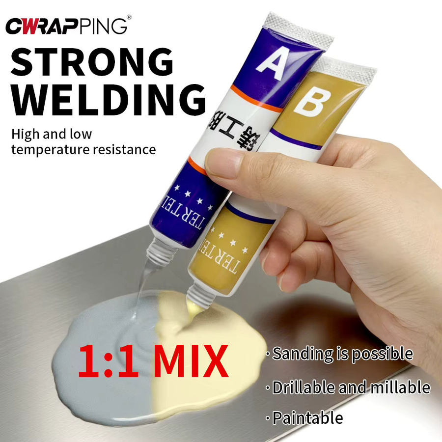 Hochtemperatur-Epoxidkleber AB-Typ für Metall, Holz und Haushaltsreparaturen, superstark und selbstklebend, Mehrfarbig - Bild 2