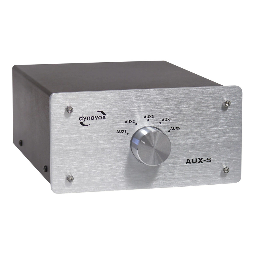 Dynavox AUX-S Cinch-Audio-Switch im Metallgehäuse Silber - Bild 2