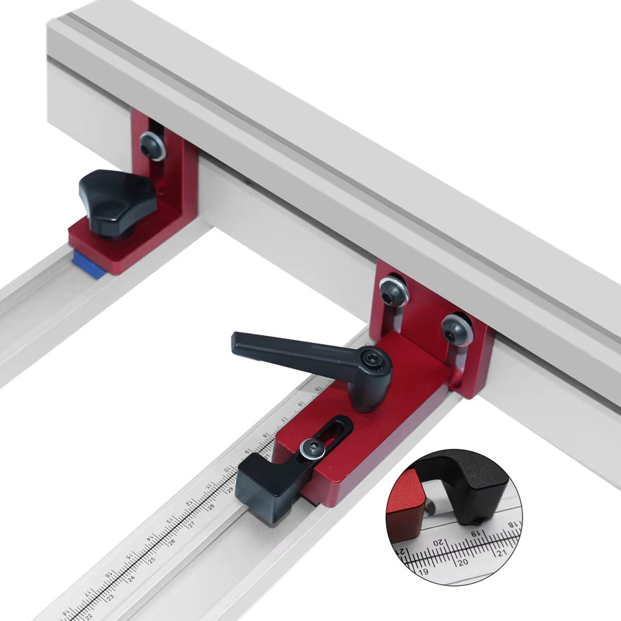 FNICEL Präzisions-Anschlagblock aus Aluminiumlegierung für T-Schienen und Gehrungsschienen zur Holzbearbeitung - Bild 3