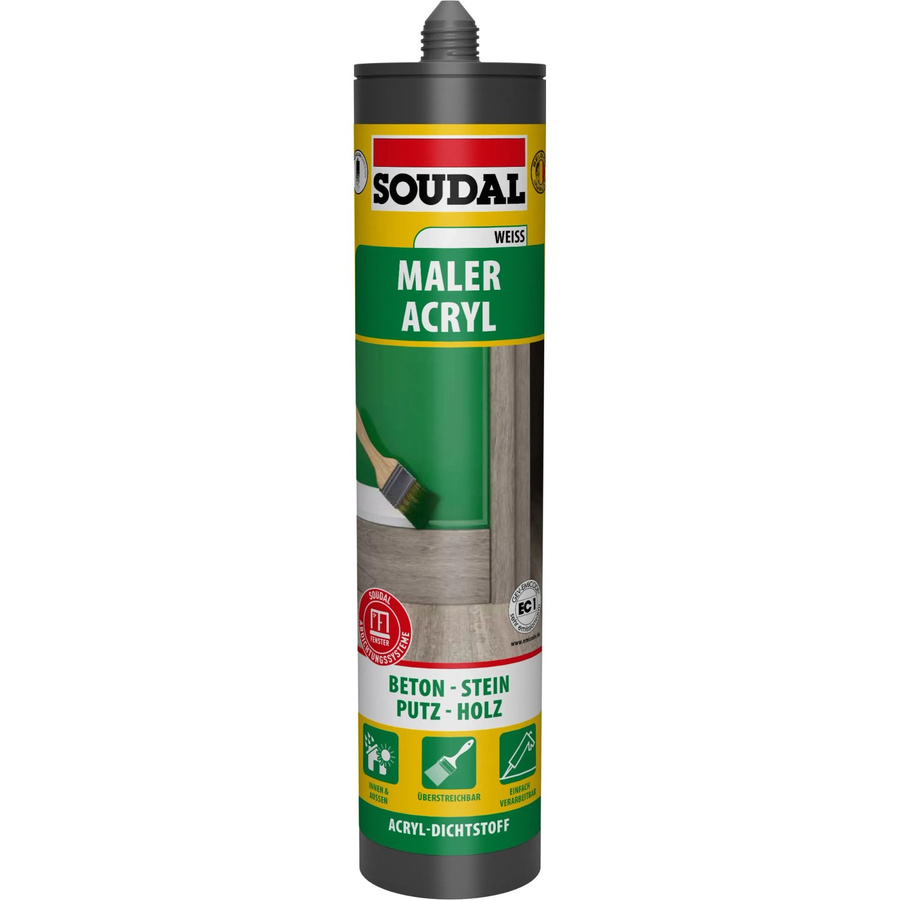 Soudal Maleracryl Weiß wasserbasiert 300 ml - Bild 2