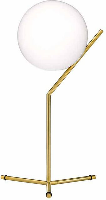 Flos IC T1 High Tischleuchte in Messing matt mit Opalglas und dimmbarer Funktion - Bild 1