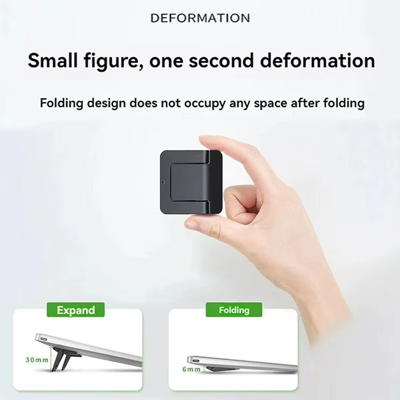 2er-Set Mini Laptop Stand verstellbar und ultra-dünn klappbar für MacBook und Xiaomi Notebook zur Kühlung und Tastaturunterstützung - Bild 3