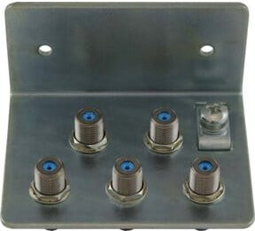 Televes Erdungsblock ERD5 für 5 HF-Kabel in Silber - Bild 1