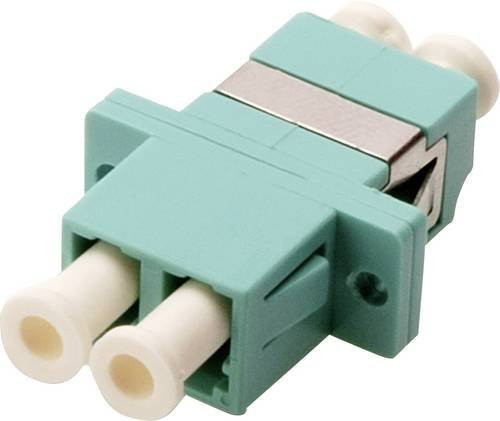 Digitus LWL-Kupplung Duplex LC auf LC Multimode OM3 in Blau, Türkis und Weiß - Bild 1