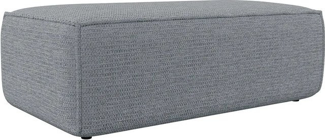 Sitzhocker Amelia von Vente-unique in Grau mit Strukturstoff, Breite: 102 cm - Bild 1