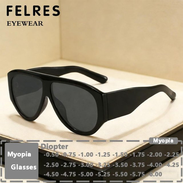 FELRES Sonnenbrille Aviator, Vollrand, Kunststoff, Schwarz, Unisex - Bild 1
