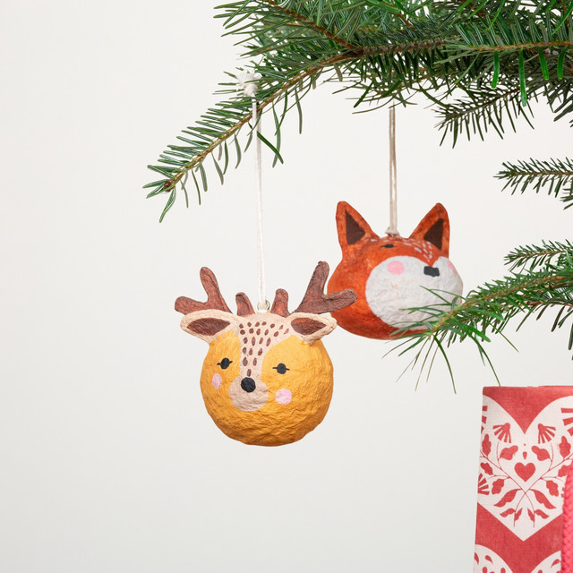 Weihnachtshänger Rentier von BLUME2000 in Multicolour aus Baumwolle - Bild 1