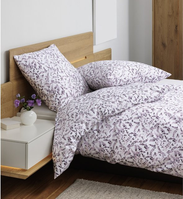 Janine Bettwäsche Moments Mako-Satin Baumwolle Floral Vintage mit Reißverschluss B/H: 155 x 220 cm und 80 x 80 cm - Bild 2