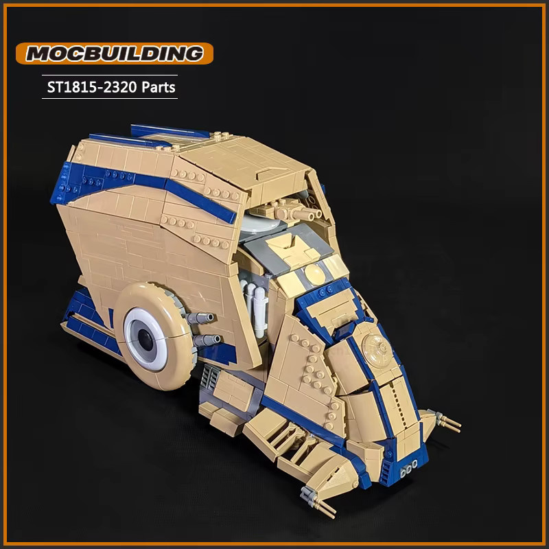 MOCBUILDING Super Tank MOC Baustein Set DIY Montage Modell aus Kunststoff in Beige und Mehrfarbig - Bild 2
