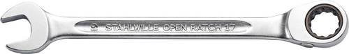 Stahlwille Ratschen-Ringmaulschlüssel OPEN-RATCH silberfarben Schlüsselweite 14 mm - Bild 1