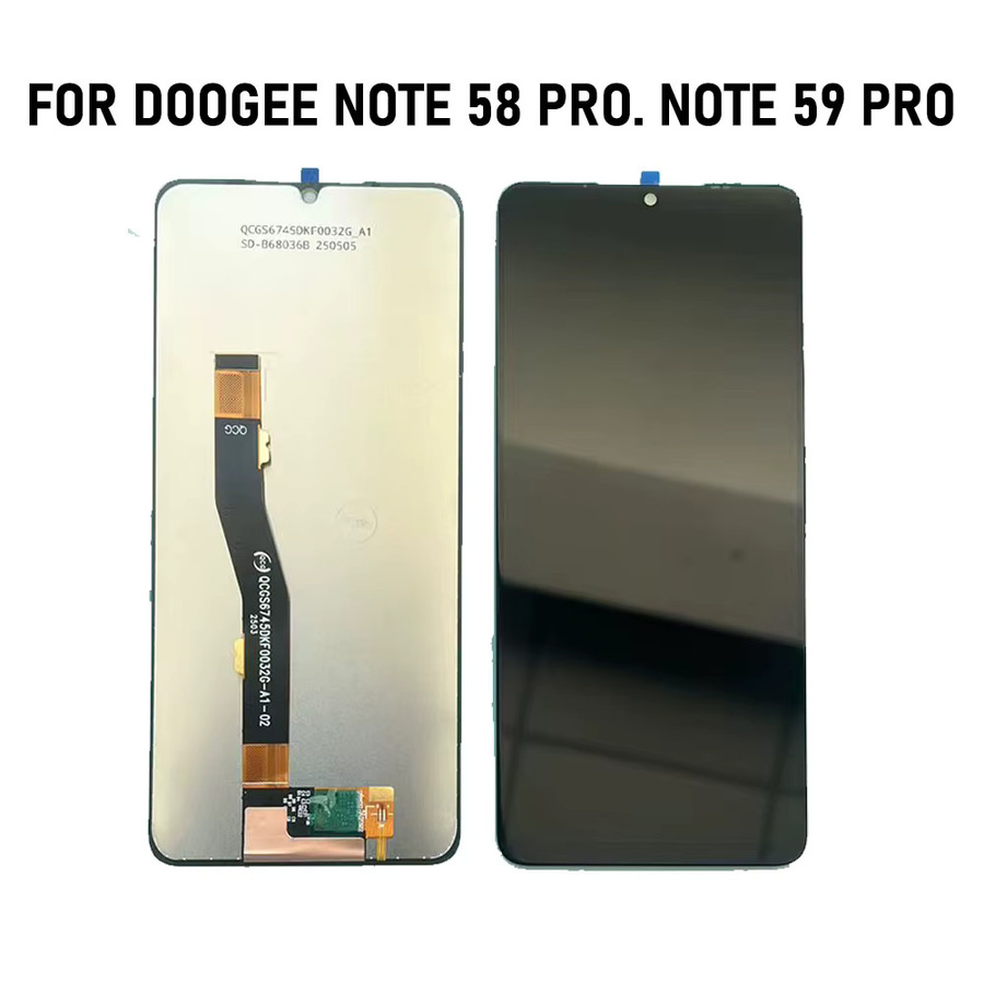 DOOGEE Hinweist 58 Pro LCD Display Touchscreen Digitizer Vollversammlung in Schwarz inklusive Werkzeuge für Hinweist 59 5G Hinweist 59 Pro Note 59 Plus - Bild 3