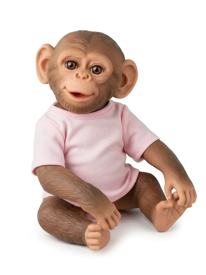 NPK Reborn-Babypuppe Affe, 19 Zoll, Vinyl, Ganzkörper-3D-Malerei - Bild 7