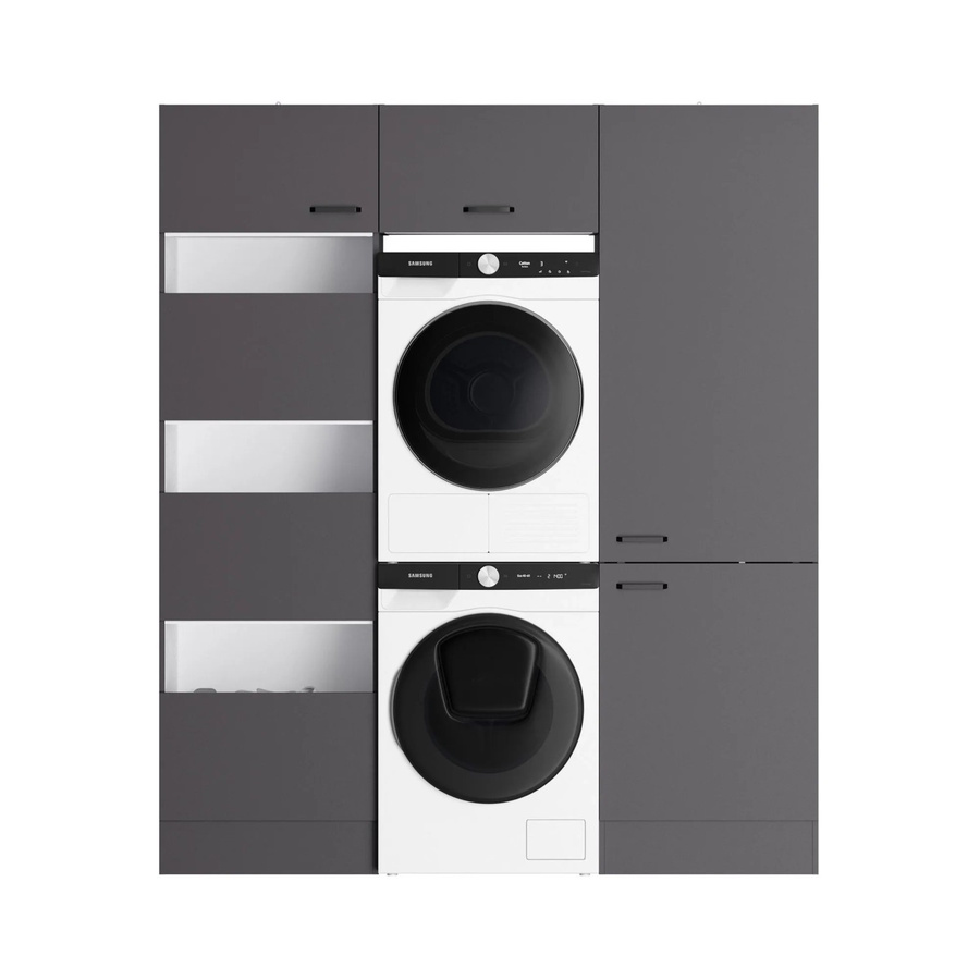 OPTIFIT Waschsäulen-Set Kiel420 in Anthrazit Matt, B/H/T: 183,2 x 210 x 57,1 cm - Bild 2