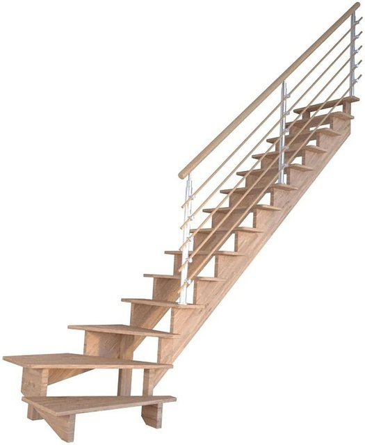 StarWood Treppe Lindos Pro Winder in Eiche Braun B: 100 cm - Bild 1