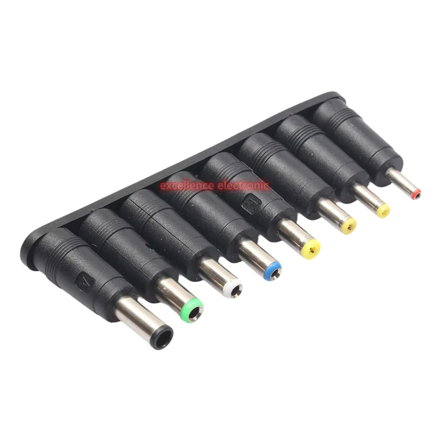 8er Set DC Stecker 5,5x2,1mm Universal Männliche Barrel-Plugs für AC Power Adapter und Notebook Laptop Anschlüsse - Bild 2
