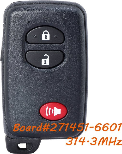 KEYECU Smart Remote Key Fob 271451-6601 für Toyota RAV4 und Land Cruiser, Schwarz, 314,3 MHz - Bild 1