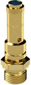 Riegler Sicherheitsventil DN 8 aus Messing in Gold, G 1/2, Ansprechdruck 6 bar - Bild 1