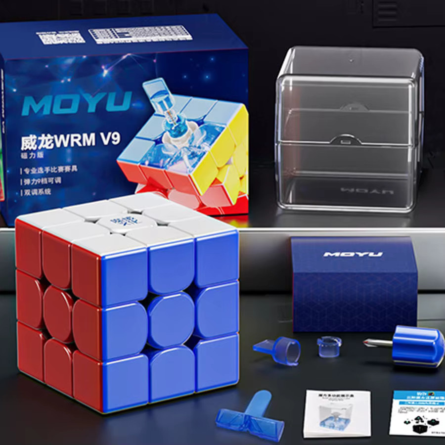 Moyu Weilong WRM V9 M, Magnetischer 3x3x3 Puzzle, Ball-Core UV - Bild 4
