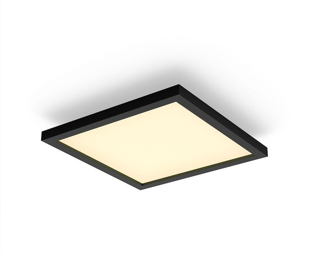 Philips Hue White Ambiance Aurelle quadratische LED-Panelleuchte mit Dimmschalter, Schwarz, B/T: 30 x 30 cm - Bild 2