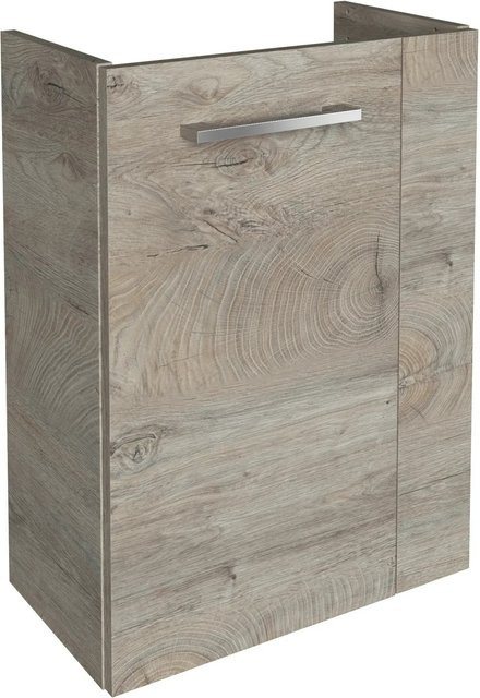Fackelmann Waschbeckenunterschrank SBC Gäste Bad, Eiche Natur Braun, B/H/T: 44 x 60 x 24,3 cm - Bild 1