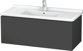 Duravit L-Cube Waschtischunterschrank wandhängend in Grau Matt, B: 102 cm, T: 46,9 cm, H: 40,8 cm - Bild 1