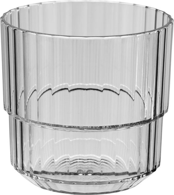 APS Trinkbecher LINEA aus Tritan in Grau, 220 ml, 48 Stück Packung, B/T/H: 8,5 x 8,5 x 8 cm - Bild 1