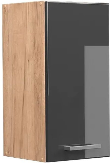Vicco Hängeschrank R-Line Küchenschrank Anthrazit Goldkraft Hochglanz B: 30 cm, H: 60 cm, T: 31 cm - Bild 2